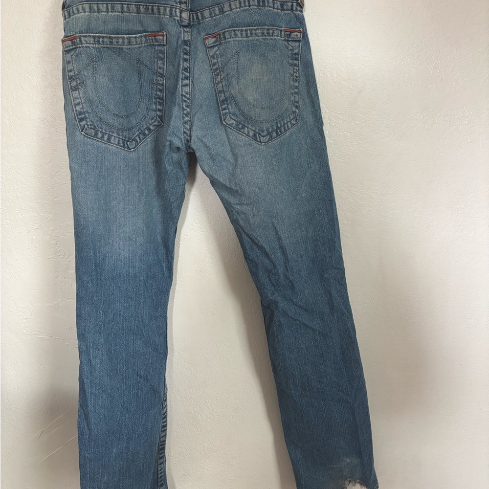 True Religion Men’s Bobby Jeans size 32x33 Y2K frayed hems